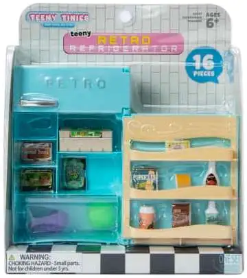 Teeny Tinies! Teeny Retro Refrigerator Playset [Blue]