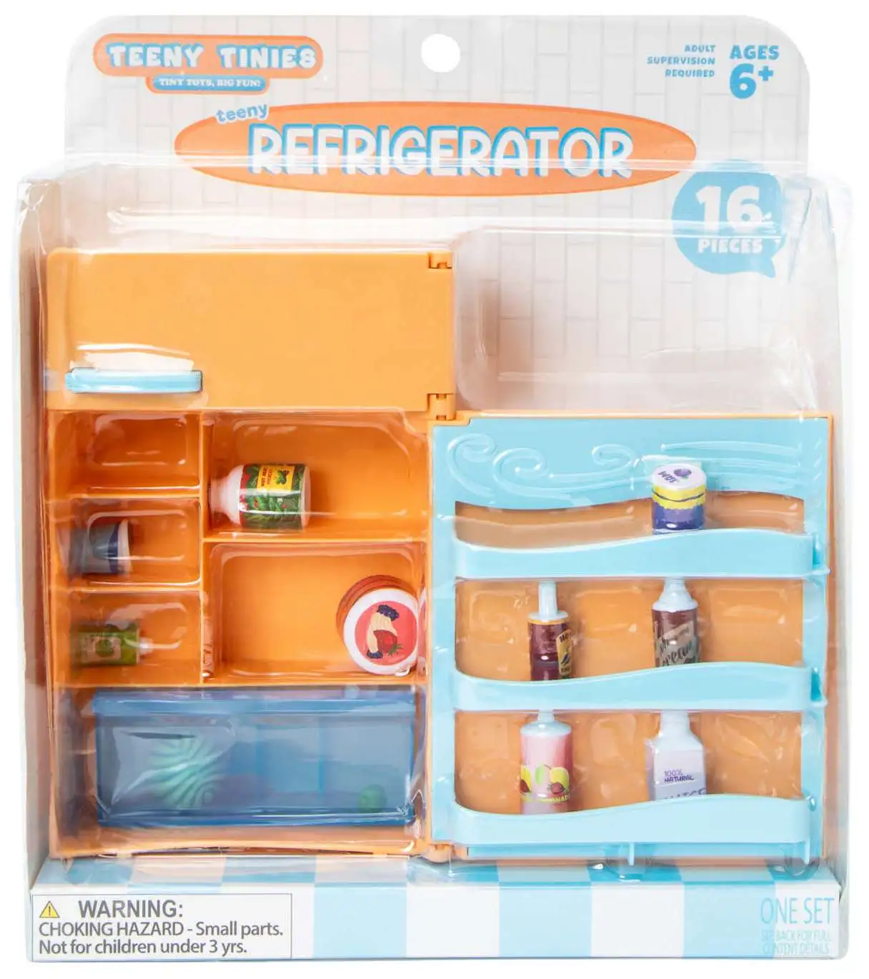 Teeny Tinies! Teeny Refrigerator Playset [Orange]