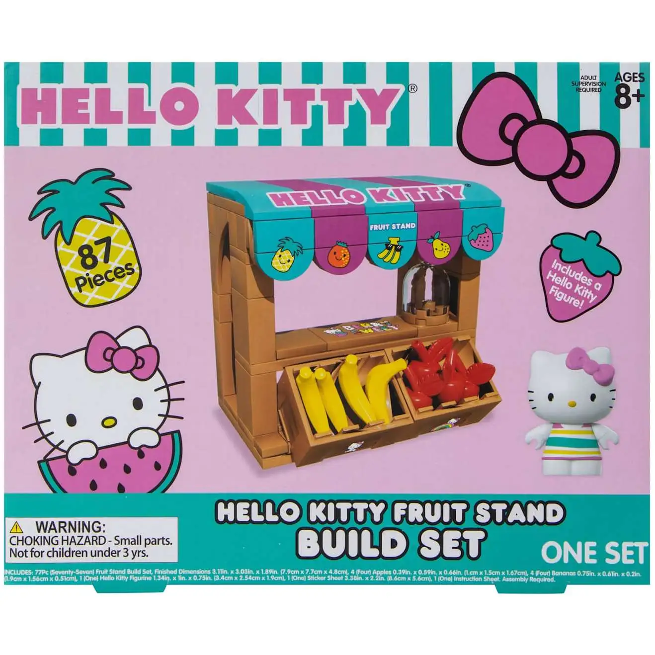 Hello Kitty Fruits Collectionコンプリートセット Sanrio Hello Kitty Fruit Stand Building Block Set 1616
