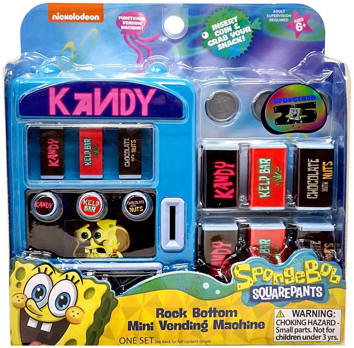 Spongebob Squarepants Rock Bottom Mini Vending Machine [Kandy]