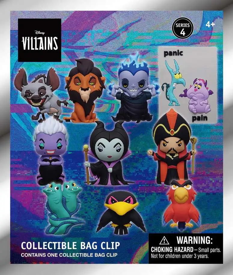 3D Figural Keyring Disney Villains Series 4 Mystery Pack [1 RANDOM Figure]