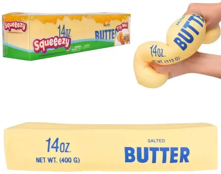 Squeezy Jumbo Butter 10-Inch Squeeze Toy