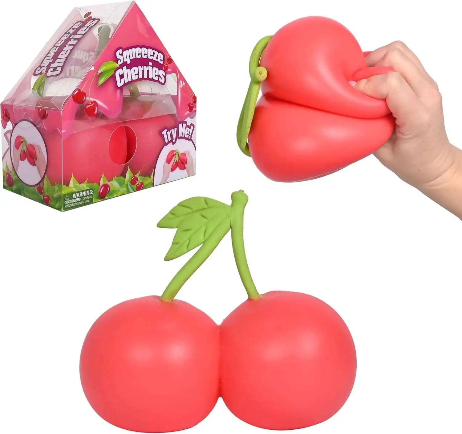 Squeezy Squeeze Cherries 5.5-Inch Squeeze Toy