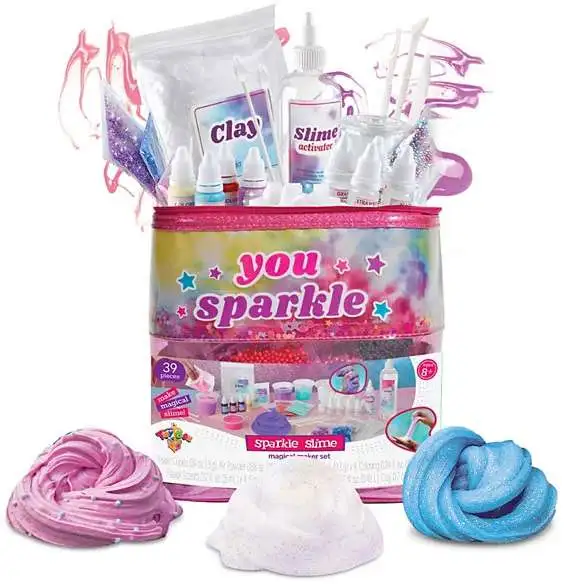 Geoffrey's Toy Box Sparkle Slime 39 Pieces Magical Maker Set