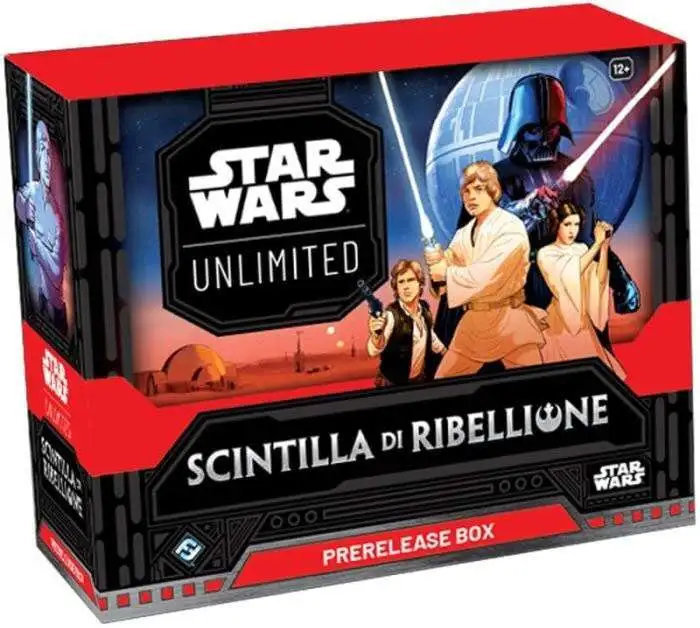 Star Wars: Unlimited Trading Card Game Spark of Rebellion Pre-Release Kit [ITALIAN VERSION, 6 Booster Packs, 2 Promo Cards & More]