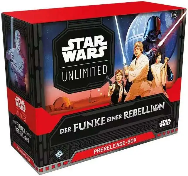 Star Wars: Unlimited Trading Card Game Spark of Rebellion Pre-Release Kit [GERMAN VERSION, 6 Booster Packs, 2 Promo Cards & More]