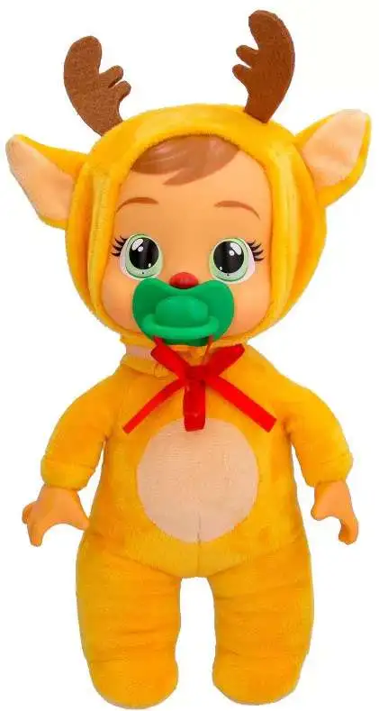 Cry Babies Tiny Cuddles Christmas Ruthy 9-Inch Plush Figure