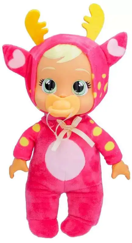 Cry Babies Tiny Cuddles Christmas Rosie 9-Inch Plush Figure