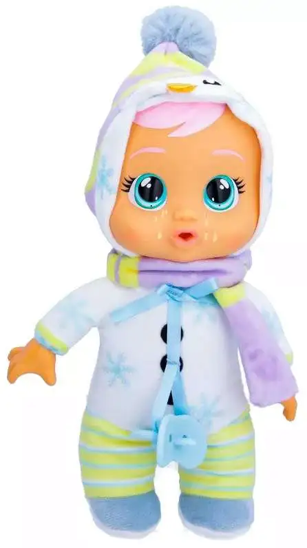 Cry Babies Tiny Cuddles Christmas Snowy 9 Plush Figure IMC Toys - ToyWiz