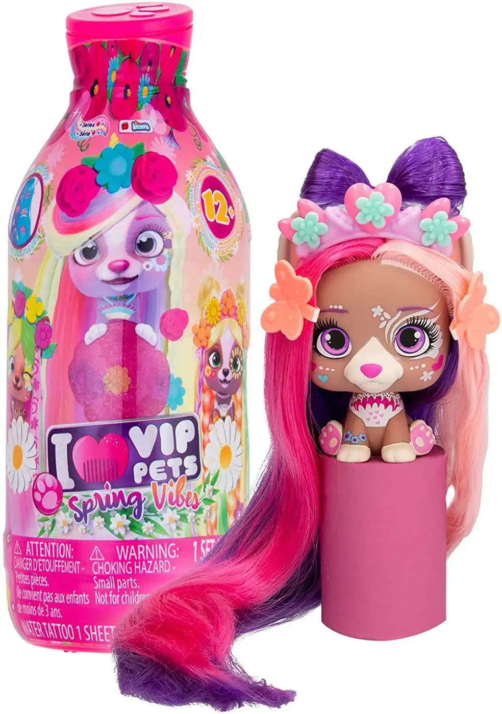 VIP Pets Colorboost - Includes Doll, 9 Surprises and 6 Accessories!