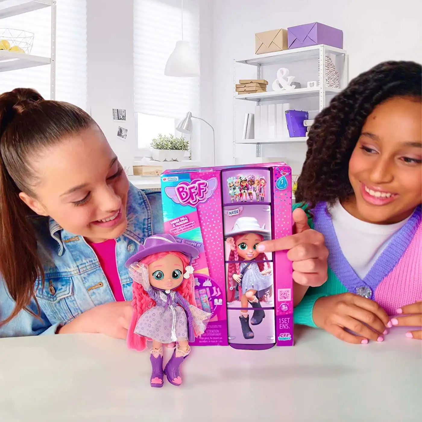 Cry Babies BFF Katie Fashion Doll with 9+ Surprises