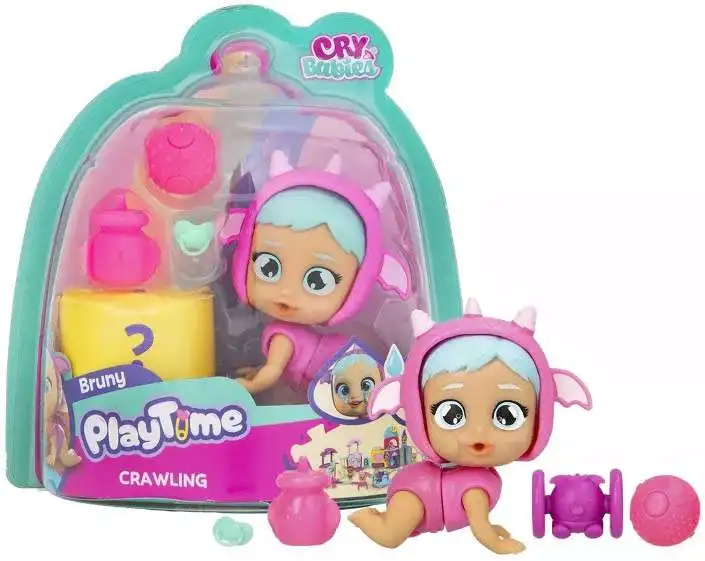 Cry Babies PlayTime Crawling Bruny Mini Doll