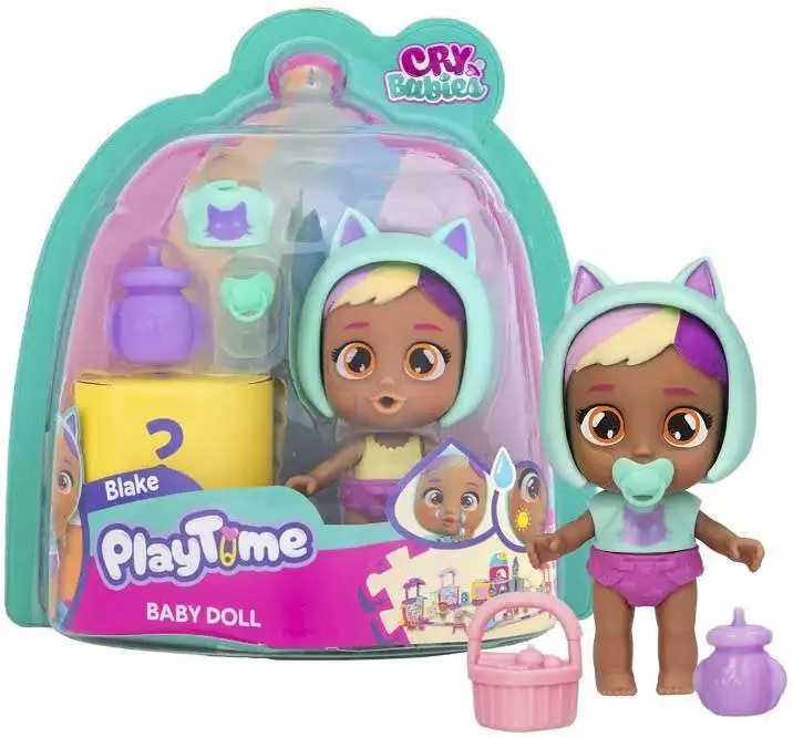 Cry Babies PlayTime Baby Doll Blake Mini Doll IMC Toys ToyWiz