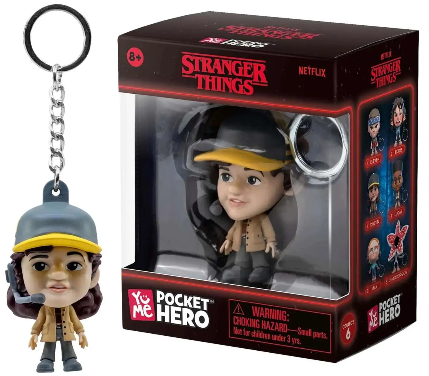 Stranger Things Pocket Hero Dustin Keychain