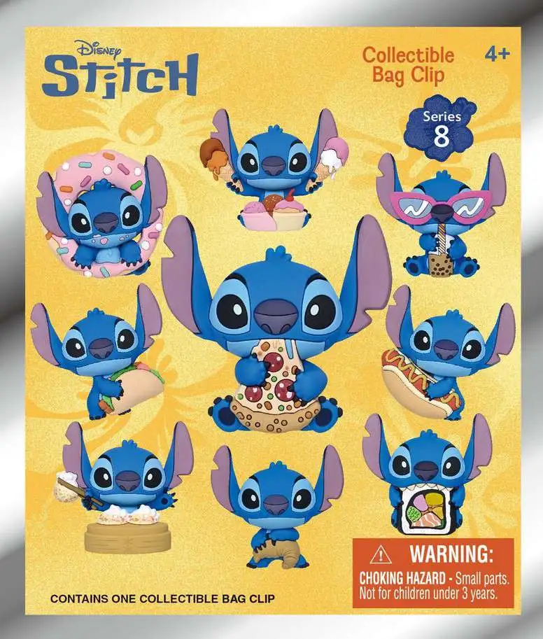 Disney 3D Figural Keyring Lilo Stitch Series 8 2 Mystery Pack 1