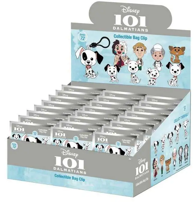 Disney 3D Figural Keyring 101 Dalmatians Series 72 Mystery Box [24 Packs] (Pre-Order ships October)