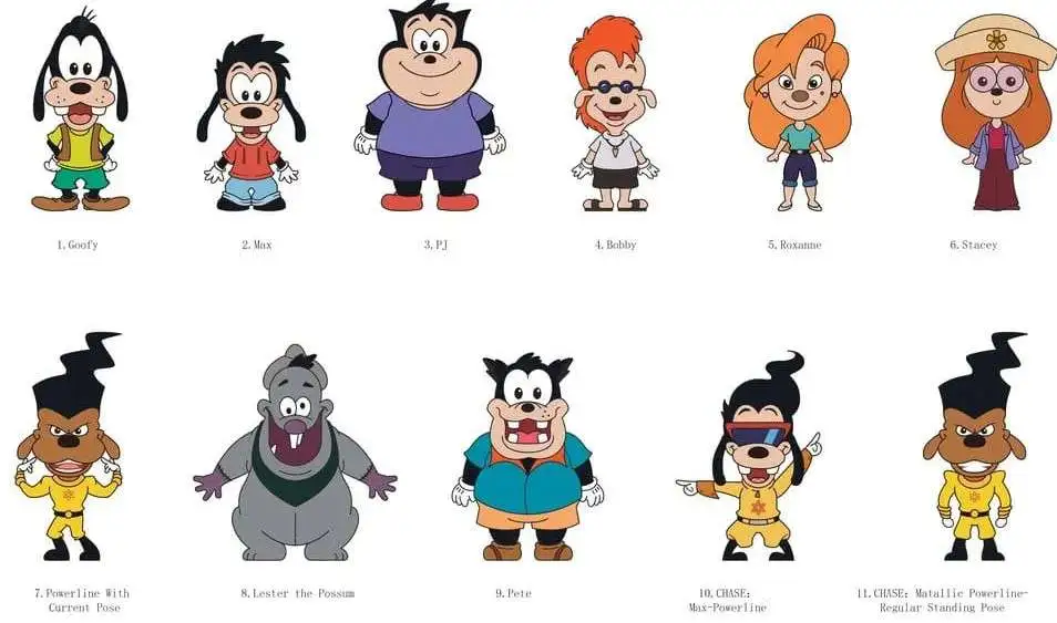 Disney 3D Figural Keyring Disney Series 74 Goofy Movie Mystery Box