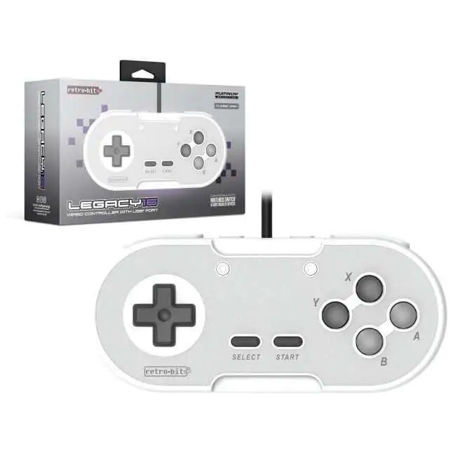 Retro-Bit Platinum Collection Legacy16 Wired USB Controller [Classic Grey]