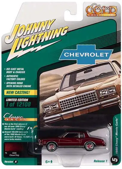 Johnny Lightning Classic Gold Collection 1980 Chevy Monte Carlo Diecast Car #5 [Version A]