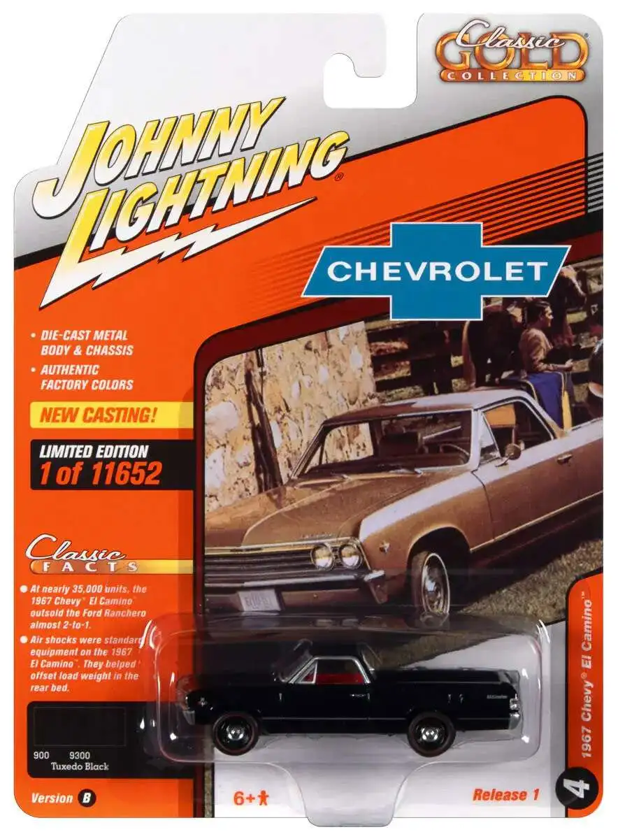 Johnny Lightning Classic Gold Collection 1967 Chevy El Camino Diecast Car #4 [Version B]