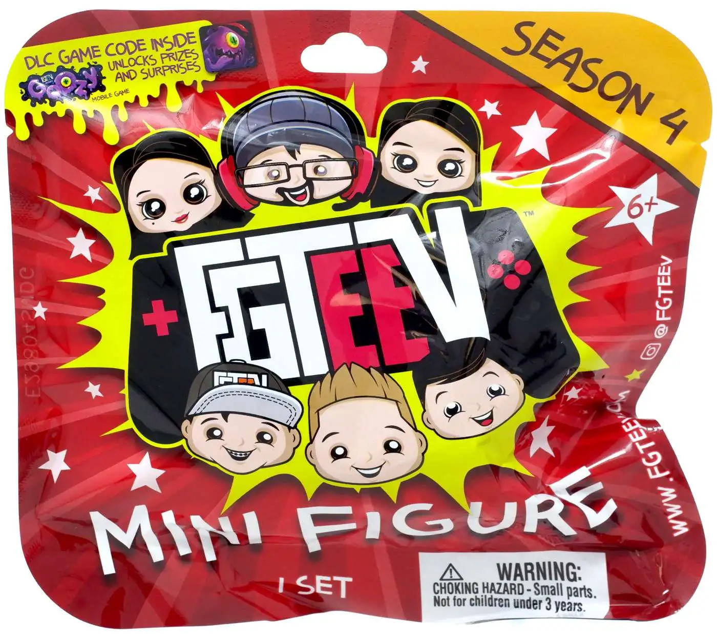 FGTeeV Season 4 Foil Bag Mystery Figure Pack 1 RANDOM Figure Bonkers ...