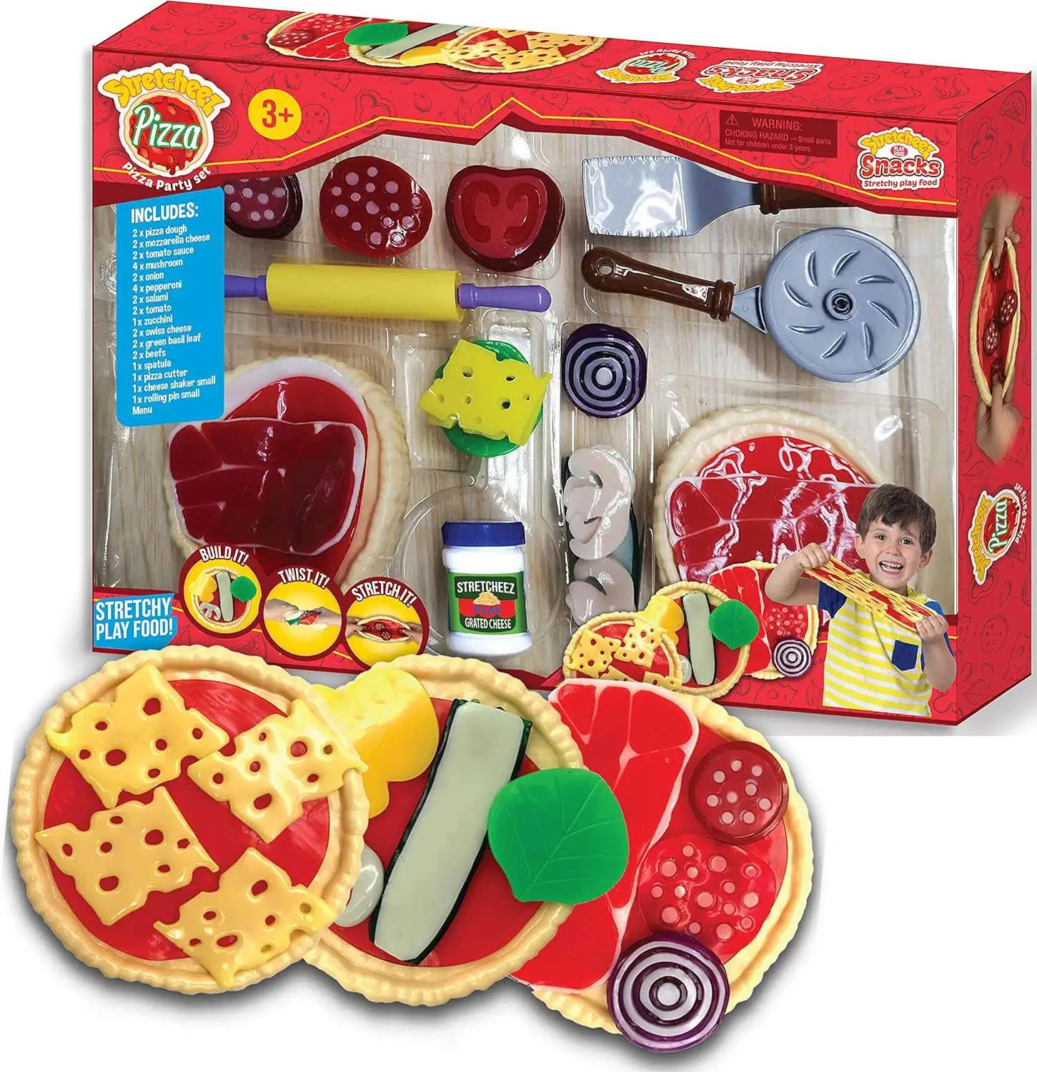 Stretcheez Snacks Pizza Party Playset [Damaged Package]