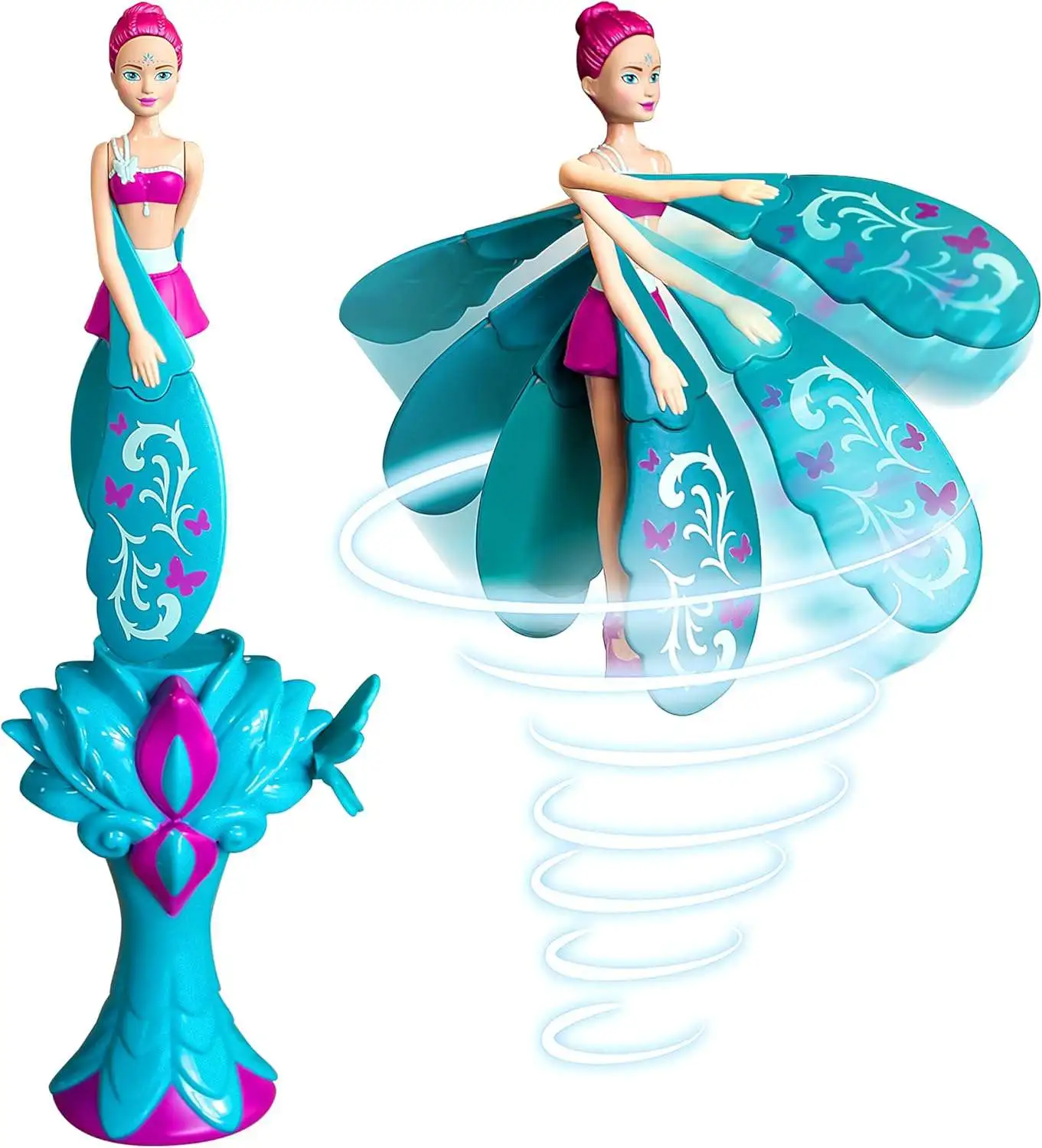 スカイダンサーズ Sky Dancers Turquoise Twinkle Flying Doll Lansay - ToyWiz