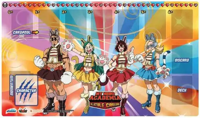 My Hero Academia Collectible Card Game Heroes Clash Wild Wild Pussycats Playmat