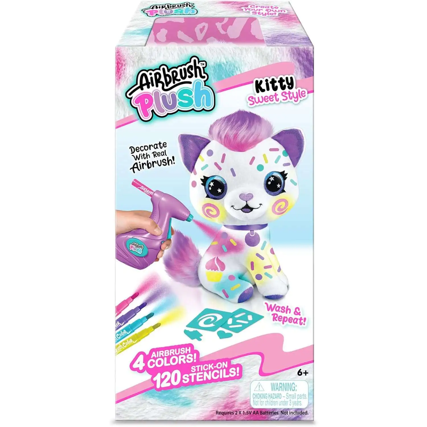 Airbrush Plush Kitty Sweet Style Activity Kit