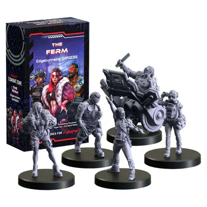 CyberPunk Combat Zone - The Ferm Set [5 Miniatures]