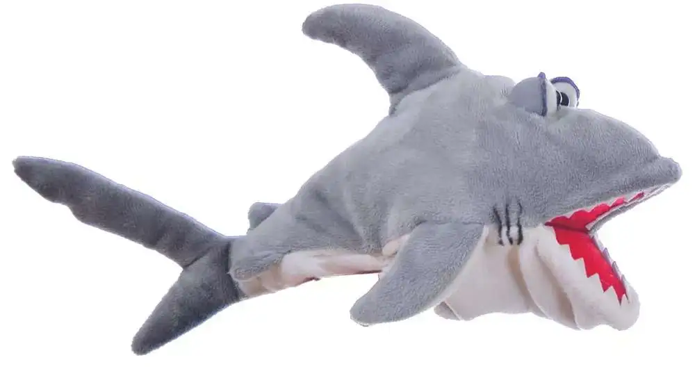 Living Puppets Snax The Friendly Shark 12-Inch Hand Puppet