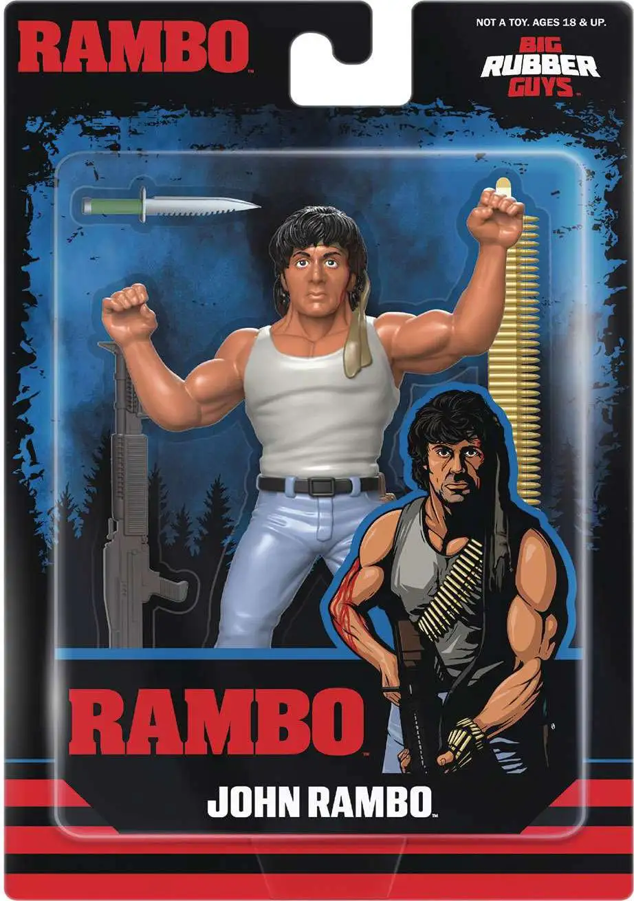 Rambo Big Rubber Guy John Rambo 5 Bendable Figure Major Bendies LLC ...