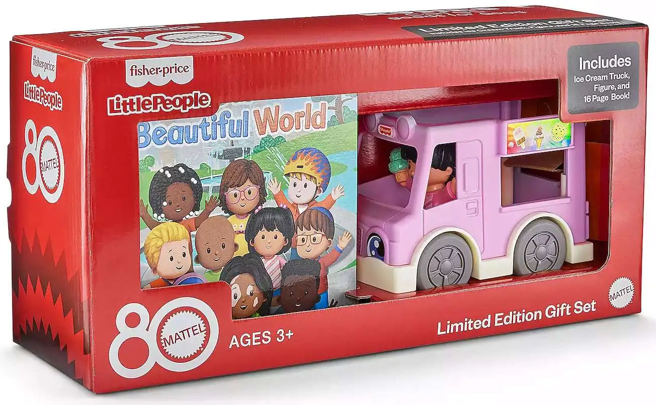 Fisher Price Little People Ice Cream Truck Playset & Book