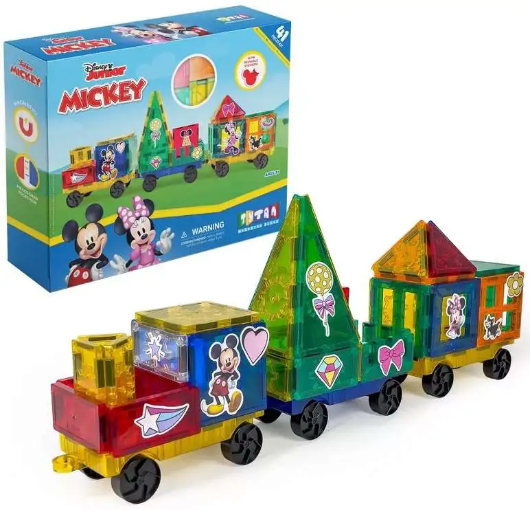 Disney Junior Tytan Magnetic Tiles Mickey Train Playset