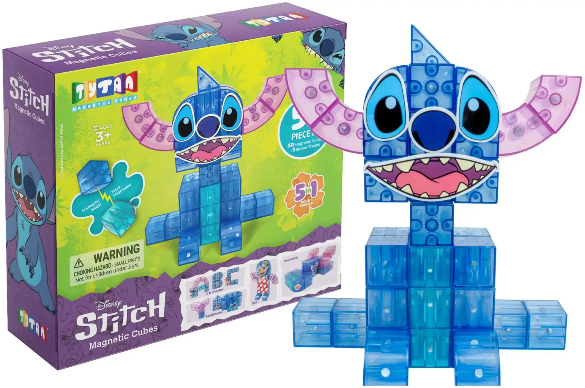 Disney Tytan Magnetic Cubes Stitch Playset