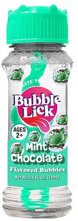 Bubble Lick Mint Chocolate Ice Cream 2.5Oz Flavored Bubbles