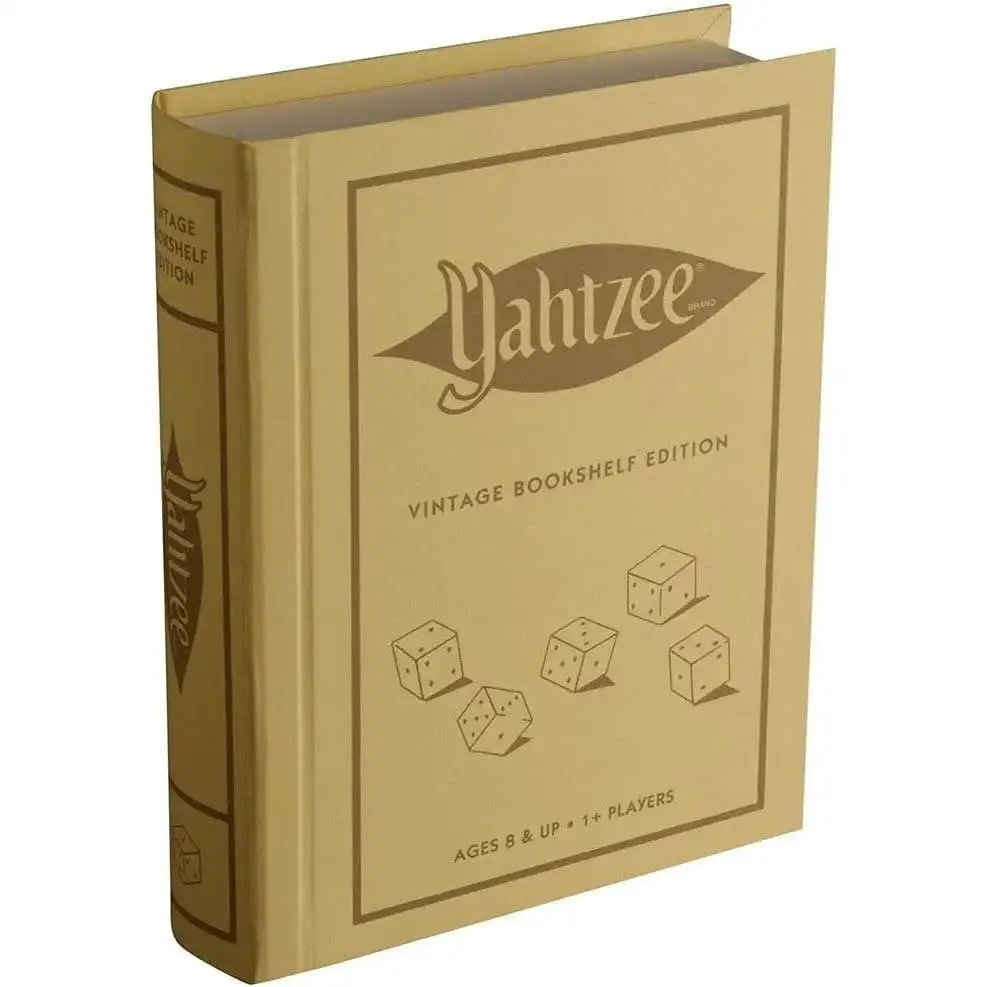 Vintage Bookshelf Edition Yahtzee Board Game