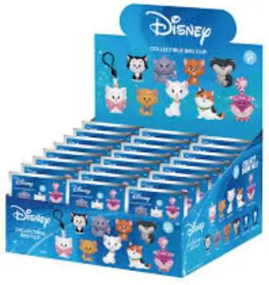 3D Figural Keyring Disney Series 69 Cats Mystery Box [24 Packs]