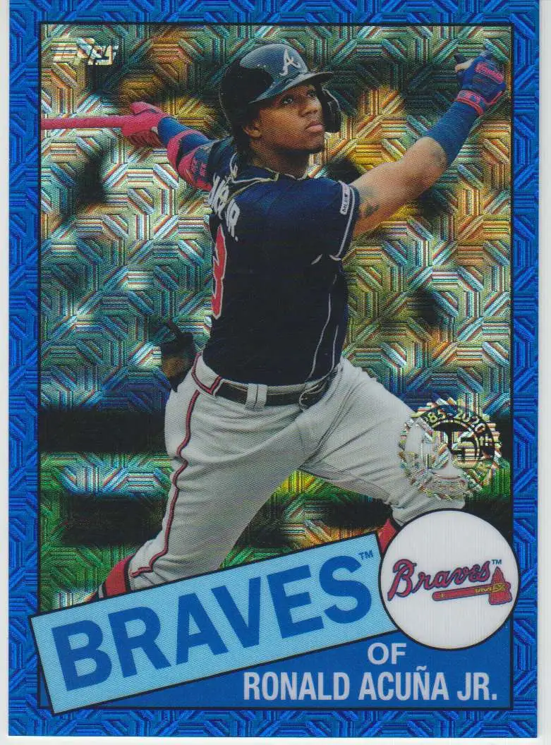 MLB Topps 2020 Topps Series One Ronald Acuna Jr. Blue 046150 Single Sports  Card 85C-3 1985 Topps Chrome Silver Pack - ToyWiz
