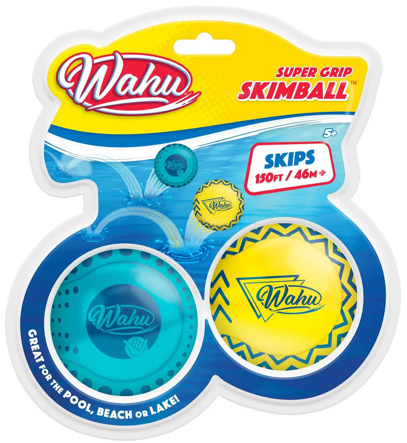 Wahu Super Grip Skimball 2-Pack [Yellow & Blue]
