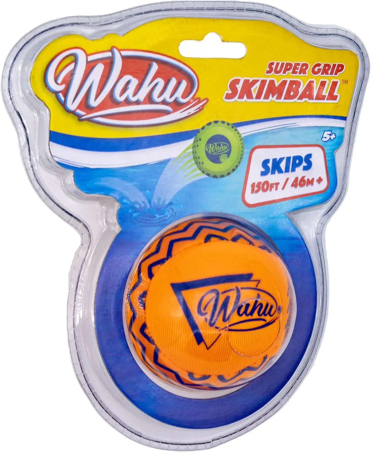 Wahu Super Grip Skimball [Skips 150ft!, Orange]