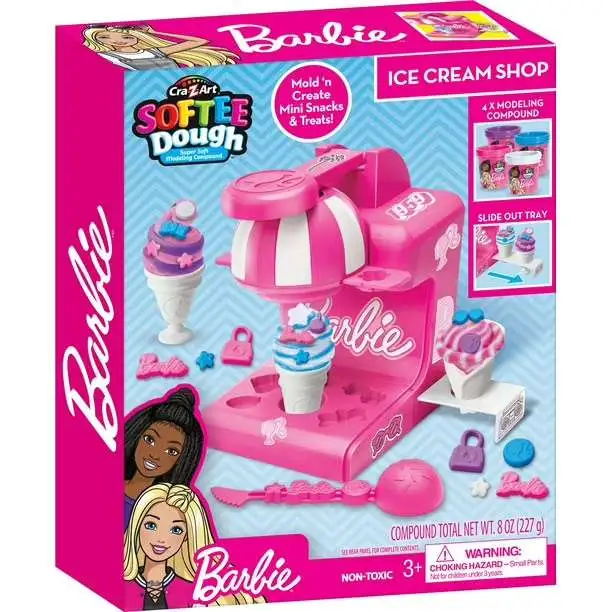 Softee Dough Barbie Ice Cream Shop Playset
