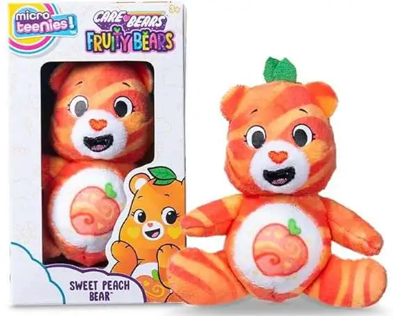 Care Bears Micro Teenies Fruity Bears Sweet Peach Bear 3-Inch Micro Plush