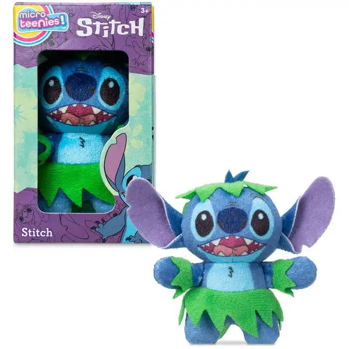 Disney Lilo & Stitch Micro Teenies! Stitch 3-Inch Micro Plush [Grass Skirt]