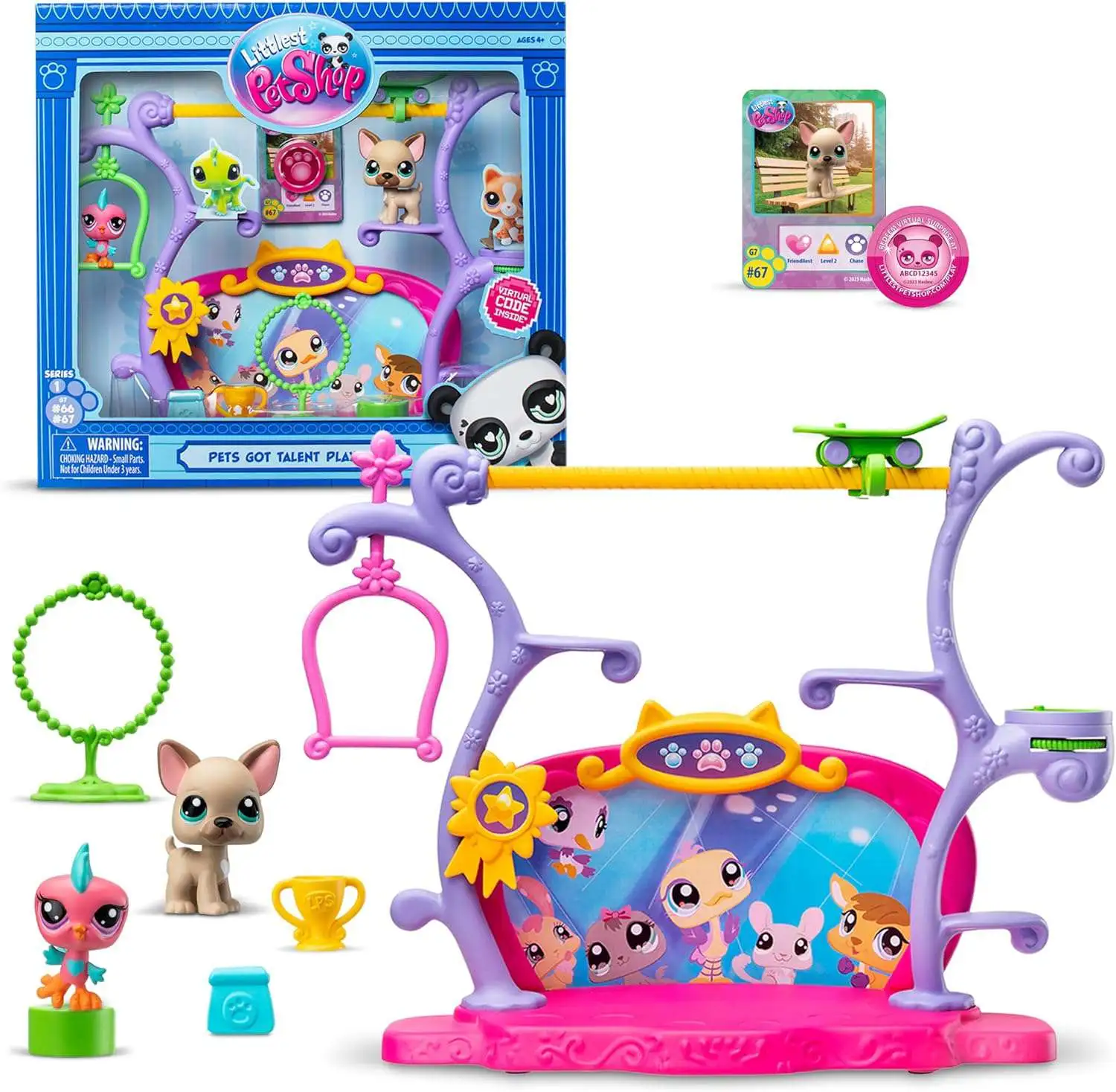 Littlest Pet Shop 2024 Generation 7 Series 1 Pets Got Talent Playset 66