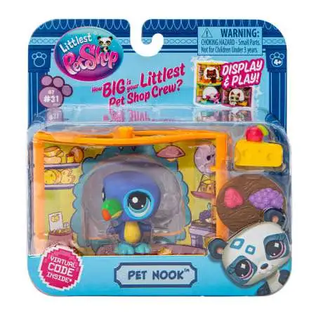 Littlest Pet Shop 2024 Generation 7 Pet Nook Parrot Exclusive Figure #31 [French Bistro, with Virtual Code]