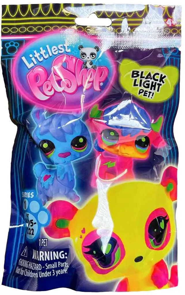 Littlest Pet Shop 2025 Series 2 Black Light Pets! Mystery Pack [1 RANDOM Pet]