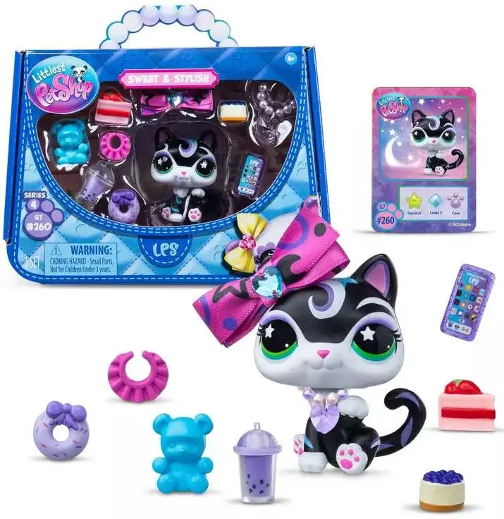 Littlest Pet Shop Sweet & Stylish Series 4 Siamese Cat Figure