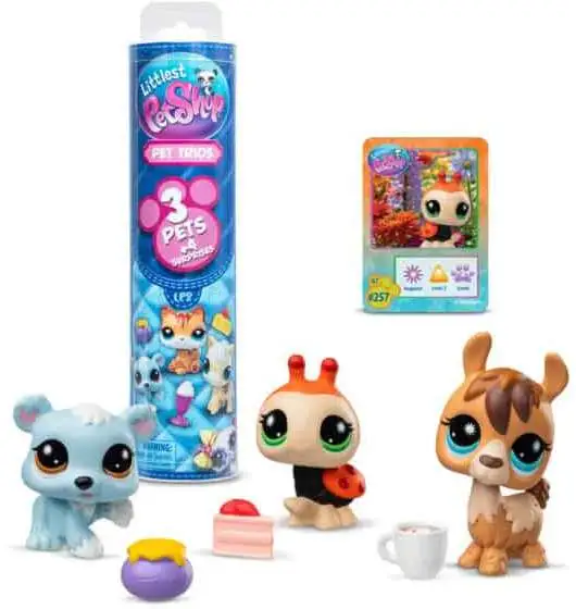 Littlest Pet Shop 2026 Generation 7 Pet Trio Mystery Pack [3 RANDOM Snack, Feast OR Treat Pets]