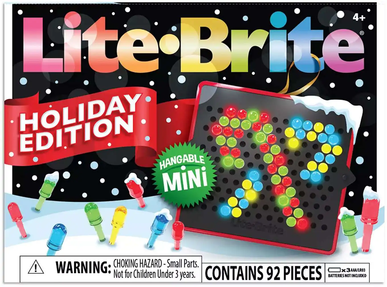 Lite Brite Mini Holiday Edition Set [90 Pieces]
